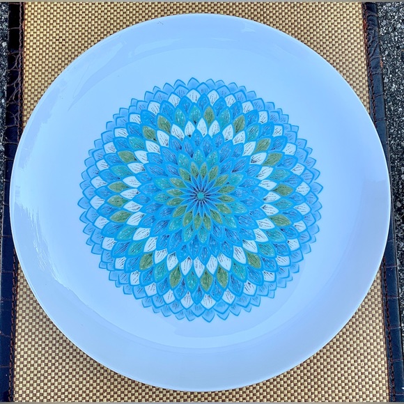 Vintage Mid Century Modern Noritake Younger Image BAHAMA 12” Chop Plate - Picture 2 of 16